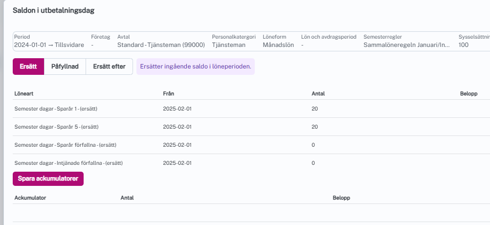 Flytt av saldon sparår