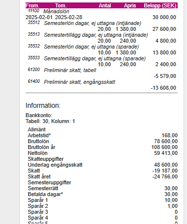 Kontant reglering förfallna ut