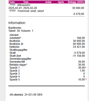 Lönespec efter flytt