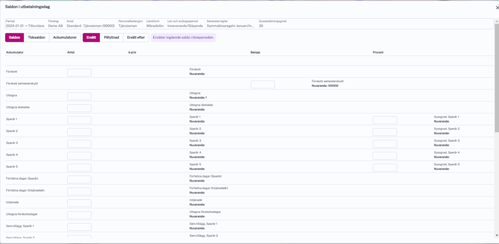 Saldon i utbetalningsdag bild