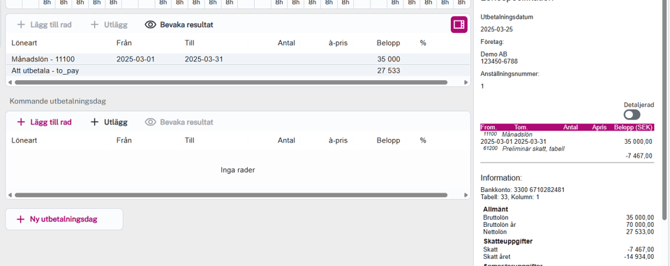 Ubtetald felaktig lön