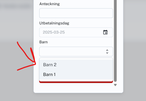 Välj barn