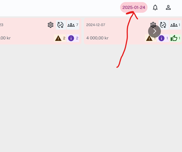 Välj utbetalningstillfälle